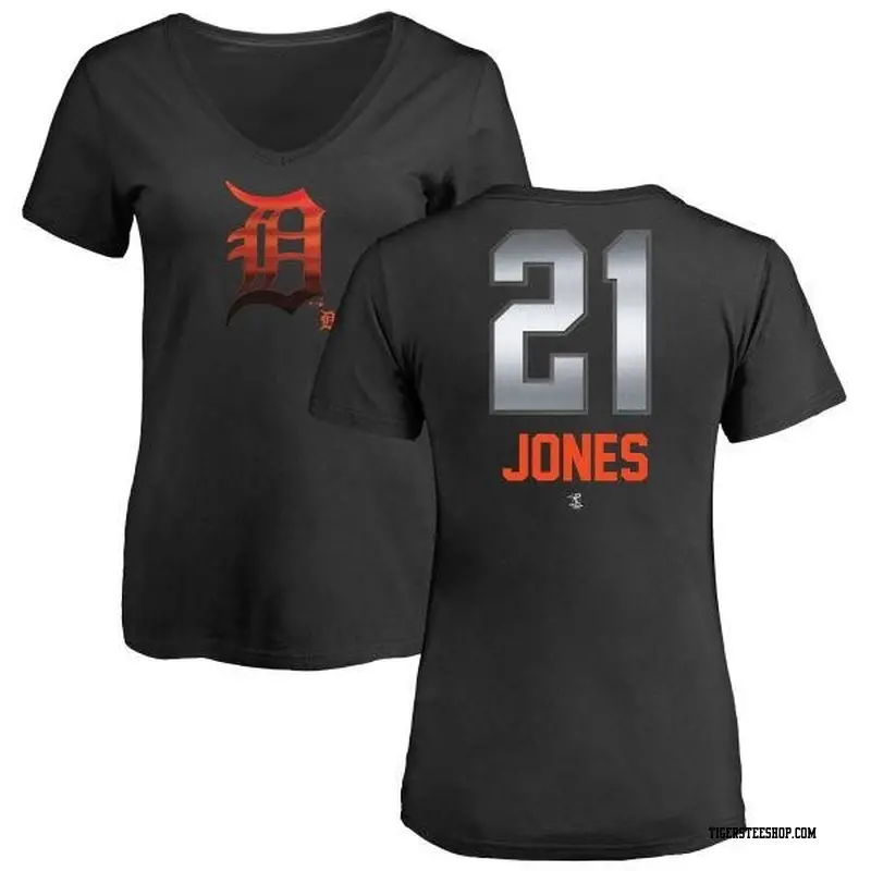 Men's Detroit Tigers ＃21 JaCoby Jones Orange Branded RBI T-Shirt - Tigers  Store